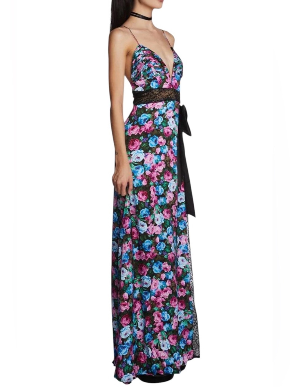 For Love & Lemons Floral Print Maxi Dress(Size XS)